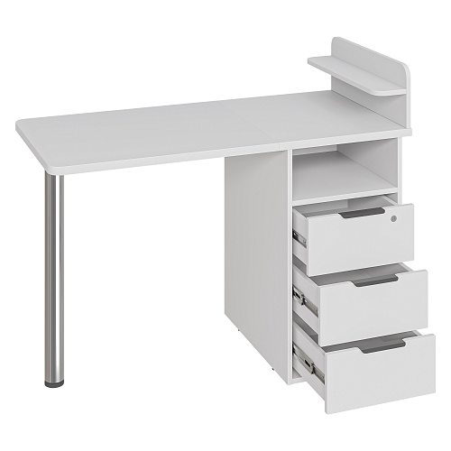 Стол С-405 белый структурный/меренга 