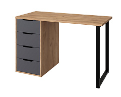 Стол С-400 дуб крафт золотой/графит