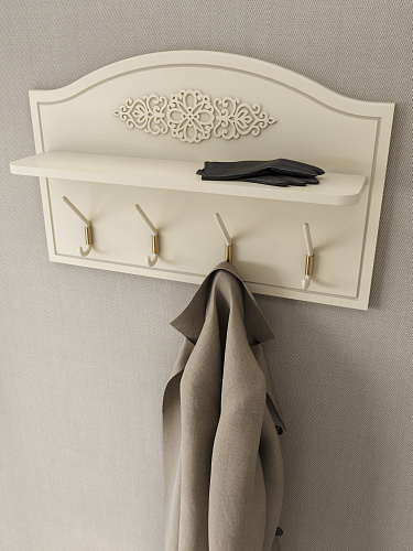 Вешалка Ассоль плюс АС-72 ваниль