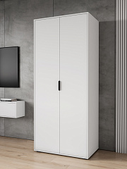 Шкаф для одежды Оптима ОП-14 белый структурный/меренга