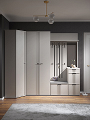 Шкаф угловой Эмилия ЭЛ-17К глухой кашемир/шарли керамика