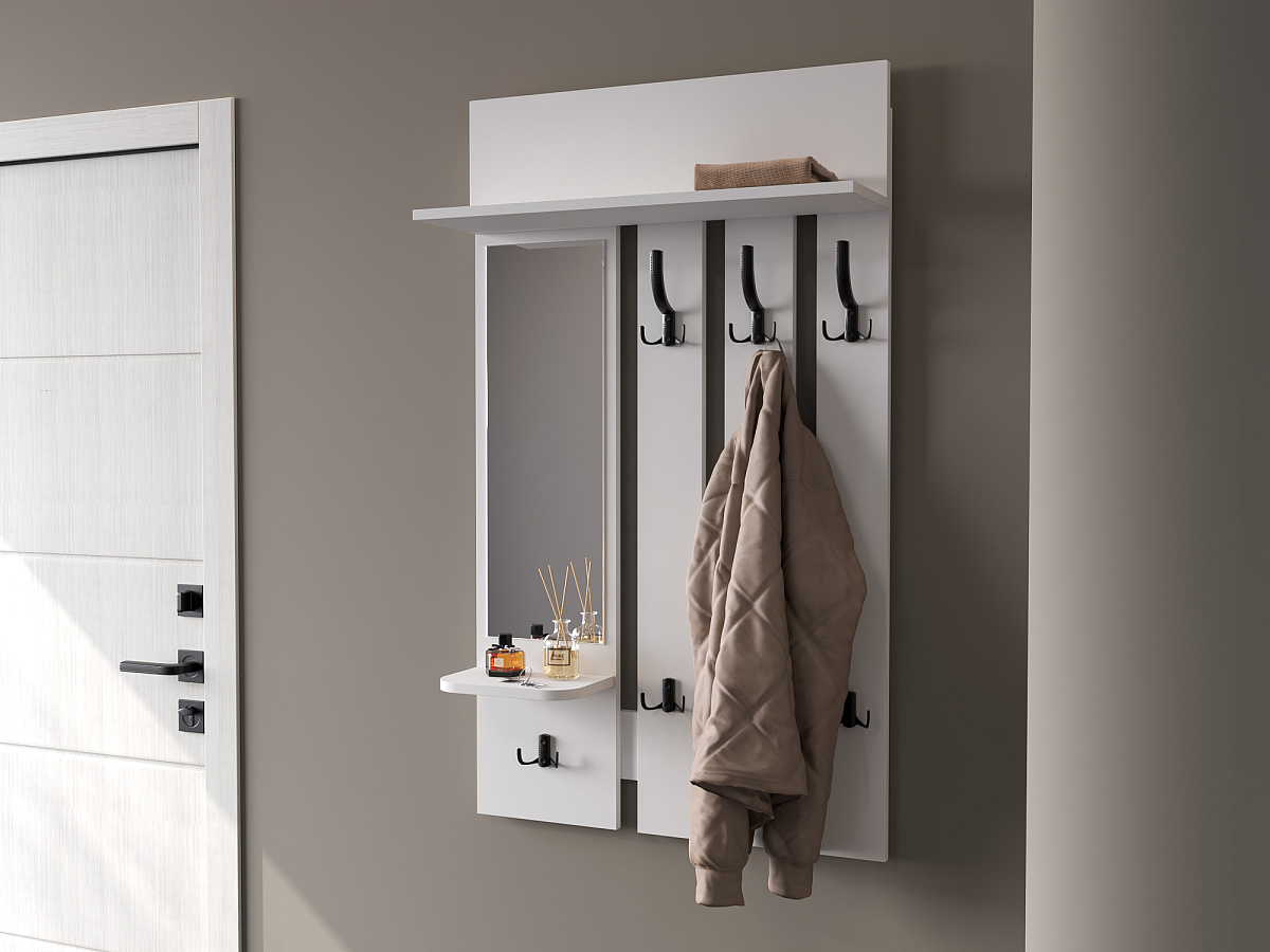 Вешалка настенная ВН-10 белый структурный/меренга