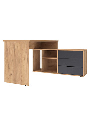 Стол угловой Оптима ОП-22 дуб крафт золотой/графит