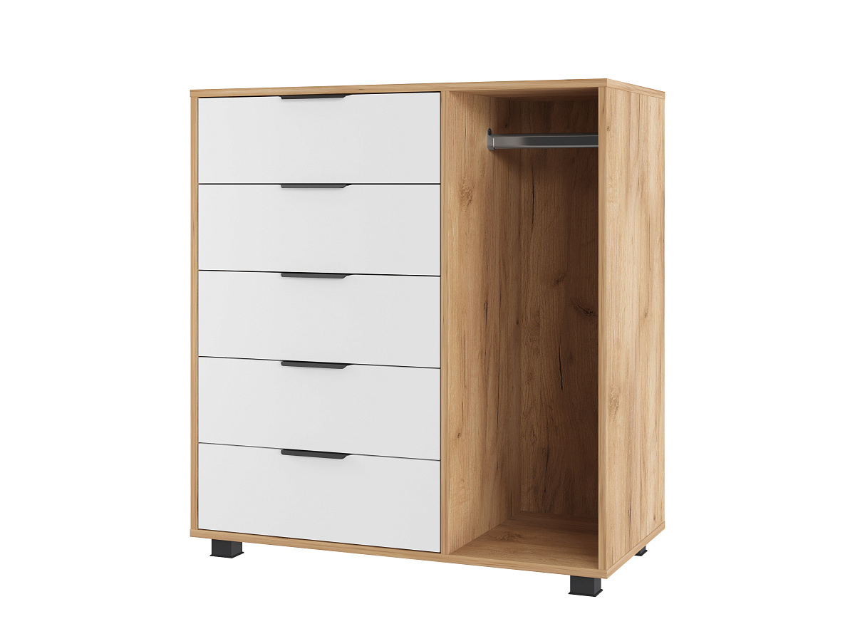 Шкаф комбинированный К-20 дуб крафт золотой/меренга