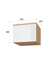 Антресоль Эмилия ЭЛ-50 дуб крафт золотой/меренга