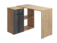 Стол угловой Эмилия ЭЛ-47 дуб крафт золотой/графит