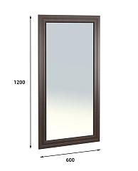 Зеркало «Монблан» МБ-40 (600х1200) орех шоколадный