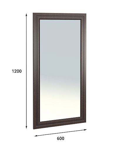 Зеркало «Монблан» МБ-40 (600х1200) орех шоколадный