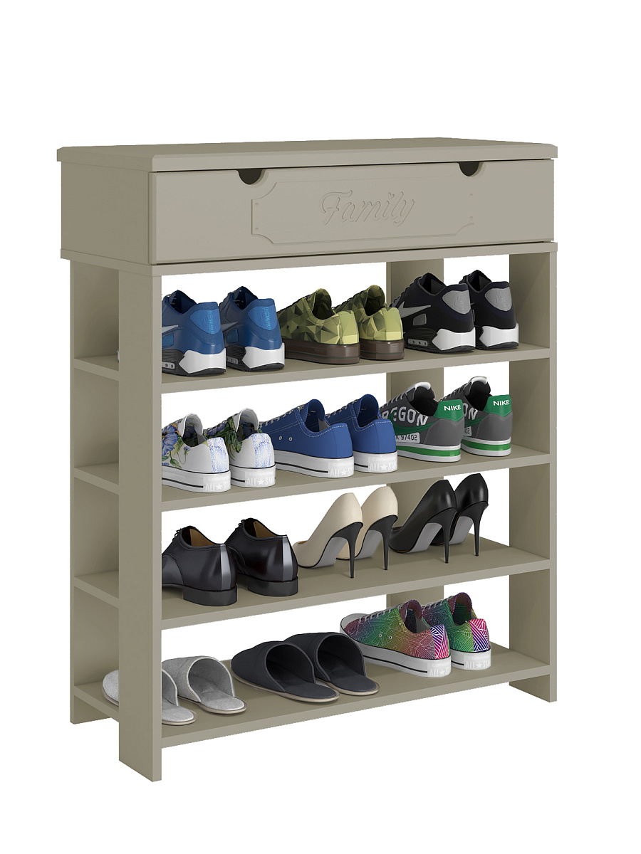 Тумба для обуви ДримСтар ДС-20 (800) глиняный серый/риолит