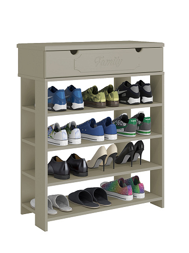 Тумба для обуви ДримСтар ДС-20 (800) глиняный серый/риолит