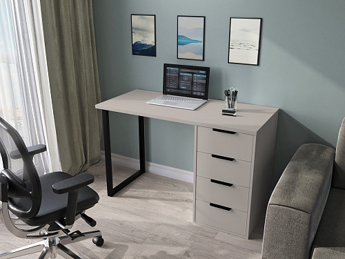 Стол С-400 (1200*550) глиняный серый/риолит