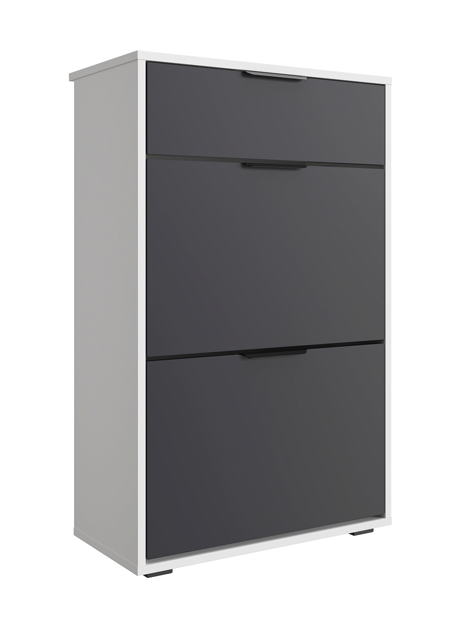 Тумба Оптима ОП-09 белый структурный/графит