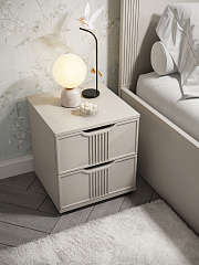 Тумба прикроватная Эмилия ЭЛ-25 кашемир/шарли керамика