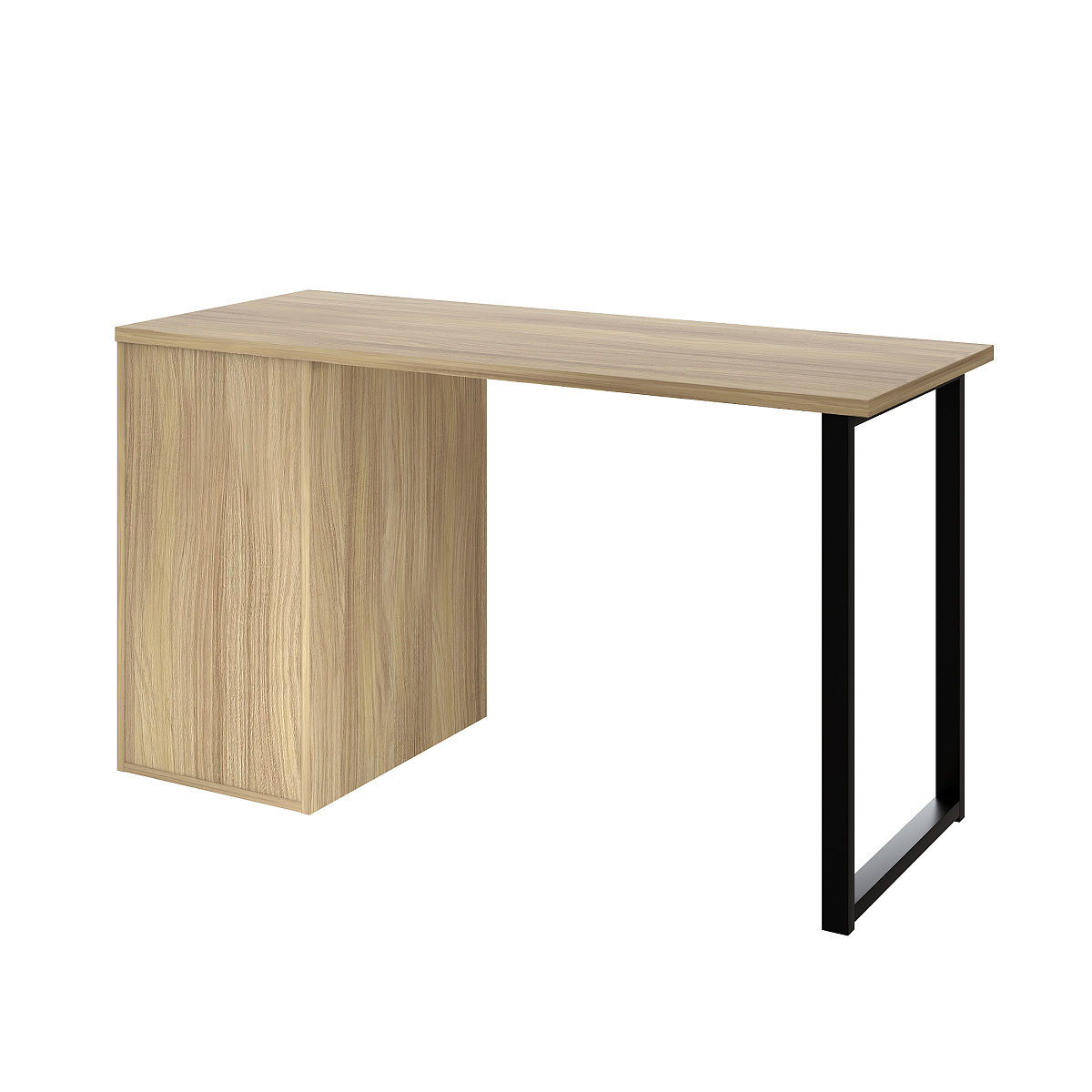 Стол письменный с полкой П-102402 блэквуд ячменный/меренга