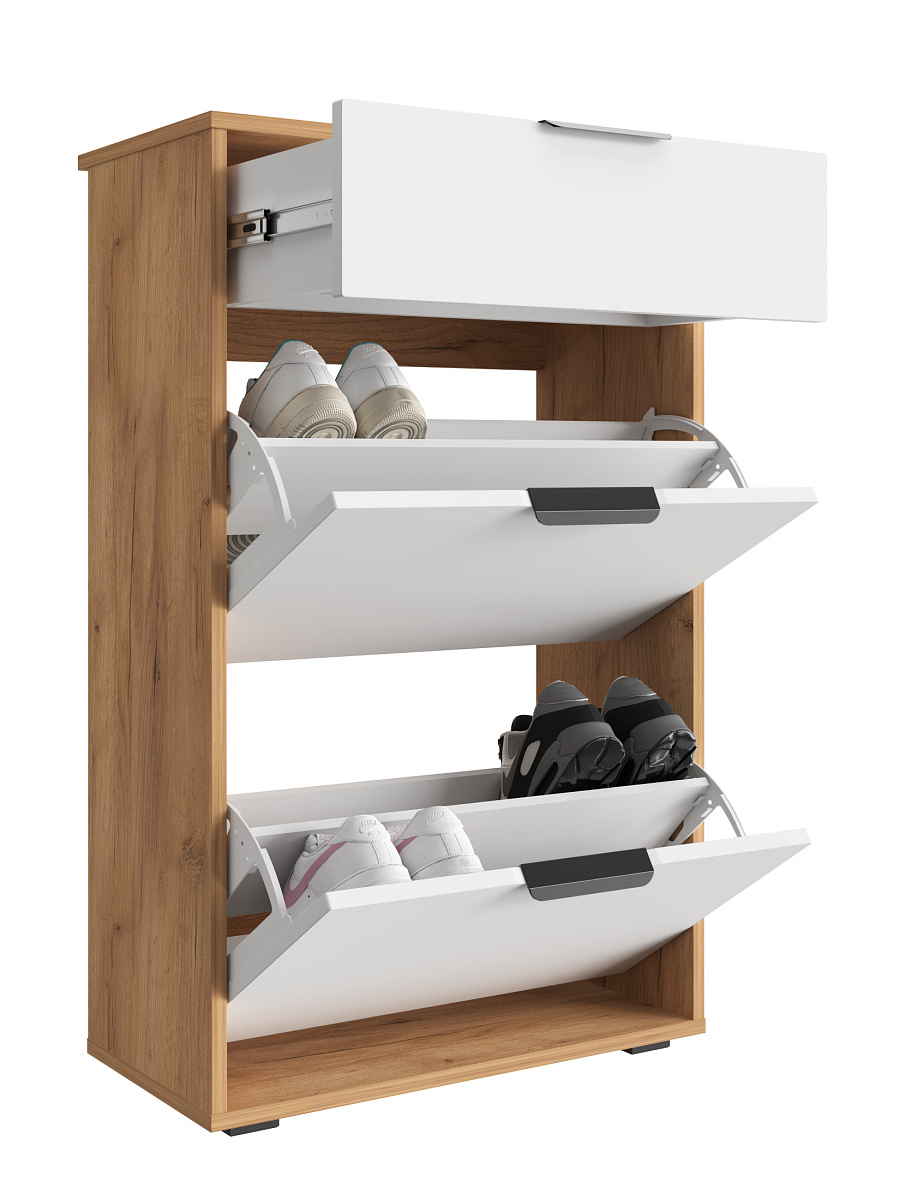 Тумба Оптима ОП-09 дуб крафт золотой/меренга