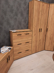 Шкаф под обувь Агата АТ-1 дуб крафт золотой