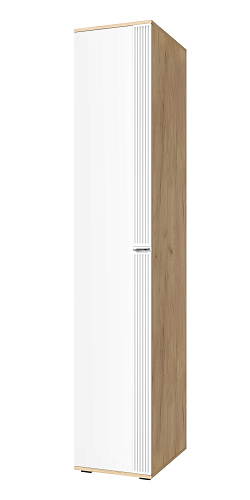 Пенал Эмилия ЭЛ-15К глухой дуб крафт золотой/меренга