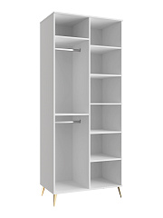 Шкаф для одежды Оливия ОЛ-01 белый бриллиант/бланж