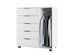 Шкаф комбинированный К-20 белый структурный/меренга