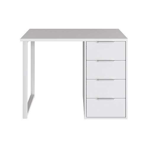 Стол С-414 белый структурный/меренга (1000х550)