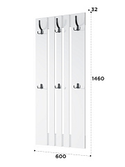 Вешалка Эмилия ЭЛ-7 белый структурный