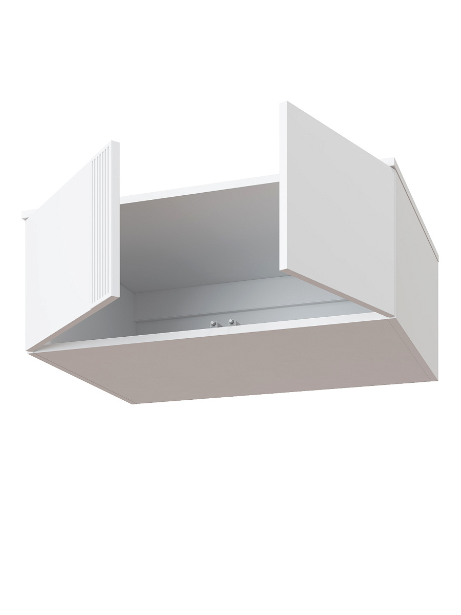 Антресоль Эмилия ЭЛ-54 белый структурный/меренга