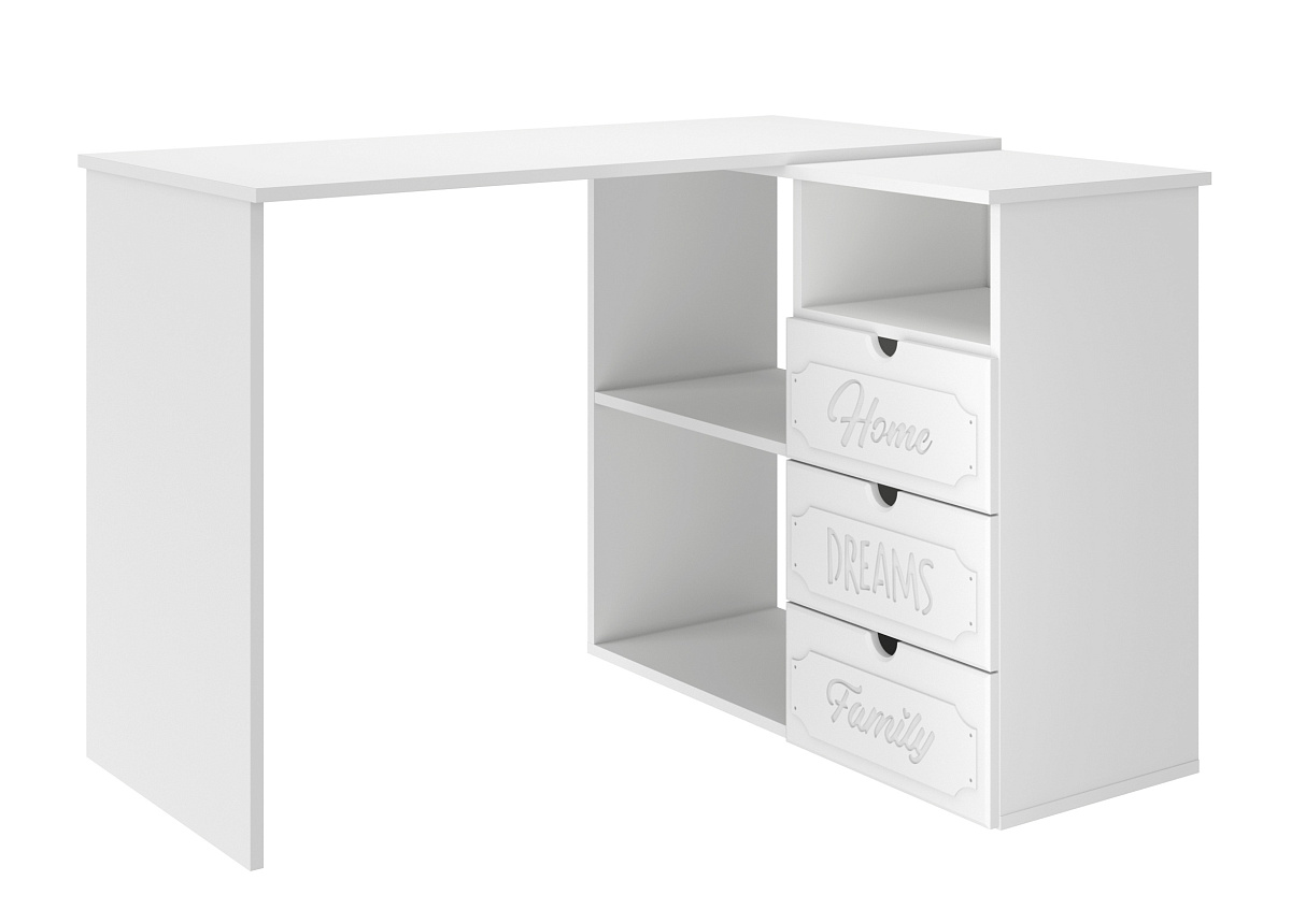 Стол угловой Дримстар ДС-5 белое дерево