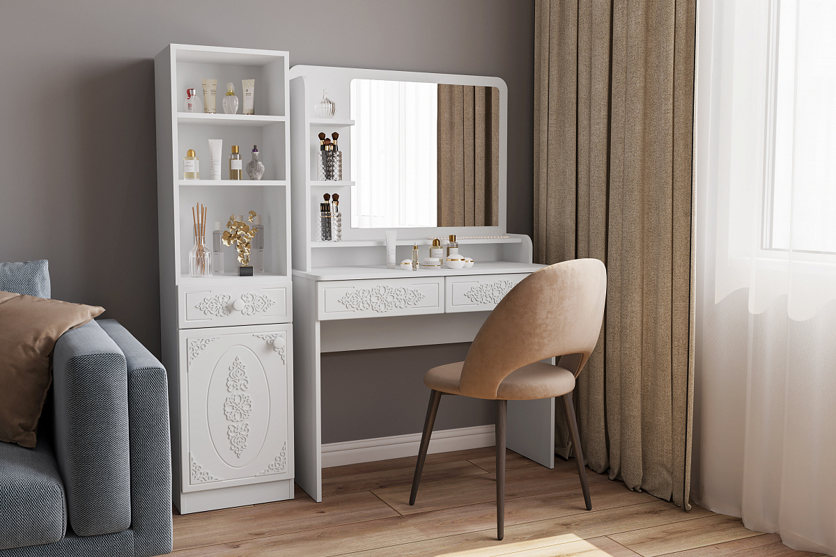 Туалетный гарнитур Ассоль АС-6501 белое дерево