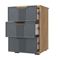 Тумба прикроватная Эмилия ЭЛ-26 дуб крафт золотой/графит