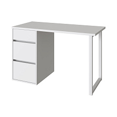 Стол С-411 белый структурный/меренга (1200х550 белая опора)