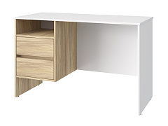 Стол Оскар ОС-24 белый структурный/блэквуд ячменный