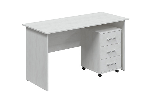 Комплект стол с тумбой  ОФ-113K+ОФ-22 северное дерево светлое