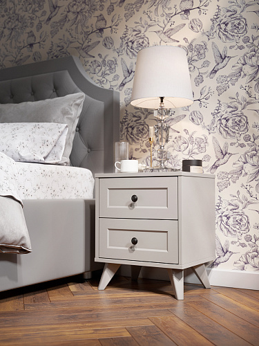 Тумба прикроватная Вильям ВМ-14 кашемир/шарли керамика
