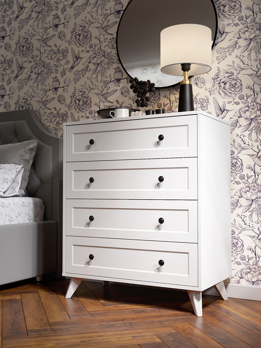 Комод Вильям ВМ-12 белый бриллиант/бланж