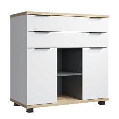 Комод Скайлайт СЛ-10К блэквуд ячменный/графит/белый/меренга