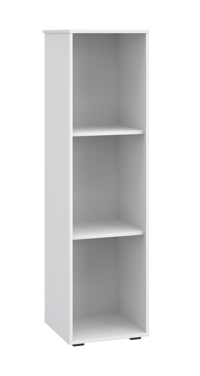 Шкаф-пенал Оскар ОС-01 белый структурный/блэквуд ячменный