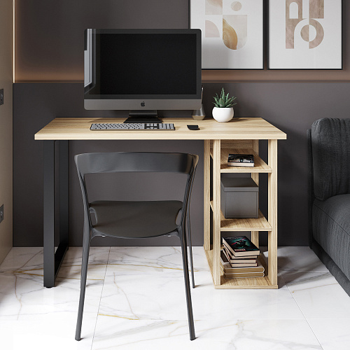 Стол С-601 (1200х600) блэквуд ячменный 