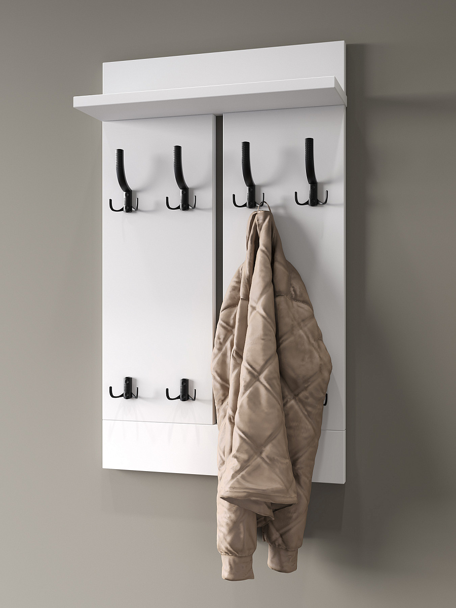 Вешалка ВН-13 белый структурный (600*1000)