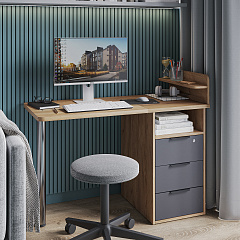 Стол С-405 дуб крафт золотой/графит