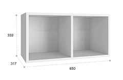 Полка Монблан МБ-80 белое дерево