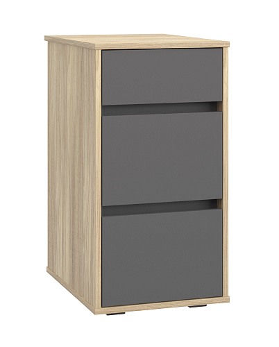 Тумба Оскар ОС-10 блэквуд ячменный/графит