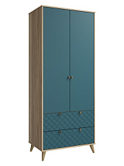 Комплект мебели для гостиной Велламо ВО-104 блэквуд ячменный/морская волна