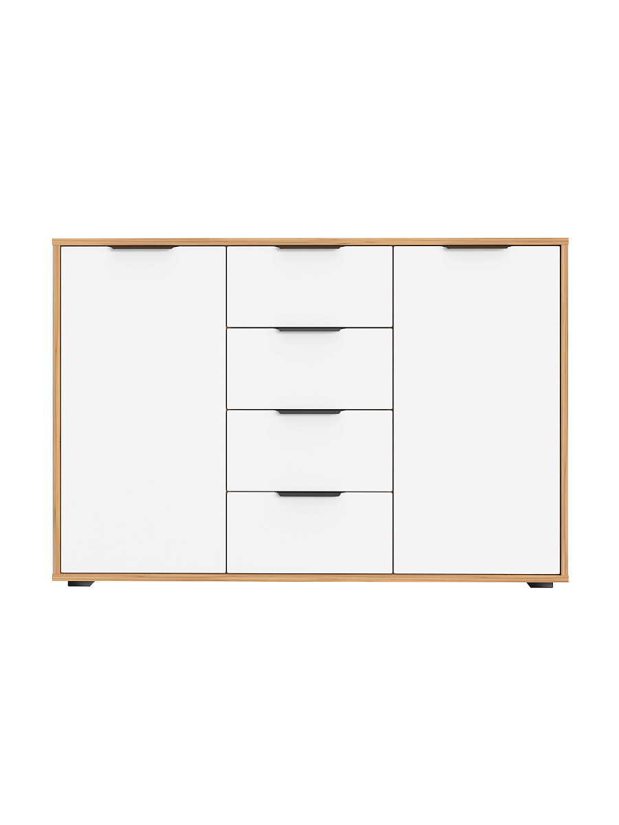 Комод Оптима ОП-17 дуб крафт золотой/меренга