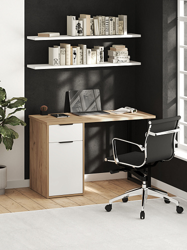 Стол С-408 дуб крафт золотой/меренга