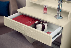 Туалетный столик с зеркалом Ассоль Лайт ТСН-1 ваниль