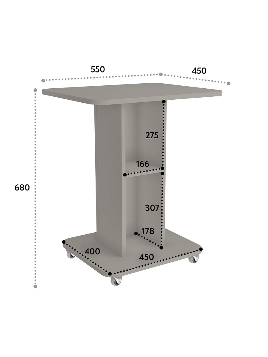 Тумба комбинированная К-31 глиняный серый