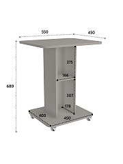 Тумба комбинированная К-31 глиняный серый