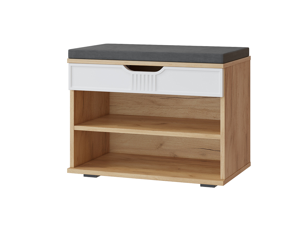 Тумба Эмилия ЭЛ-44К дуб крафт золотой/меренга