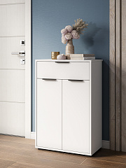 Комод Оптима ОП-06 белый структурный/меренга