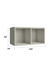 Полка П-01 глиняный серый
